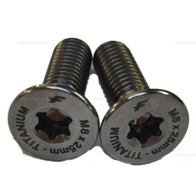 F-ONE Vis M8-25mm Tapered Head Screws (TITANIUM - T40 torx) x2
