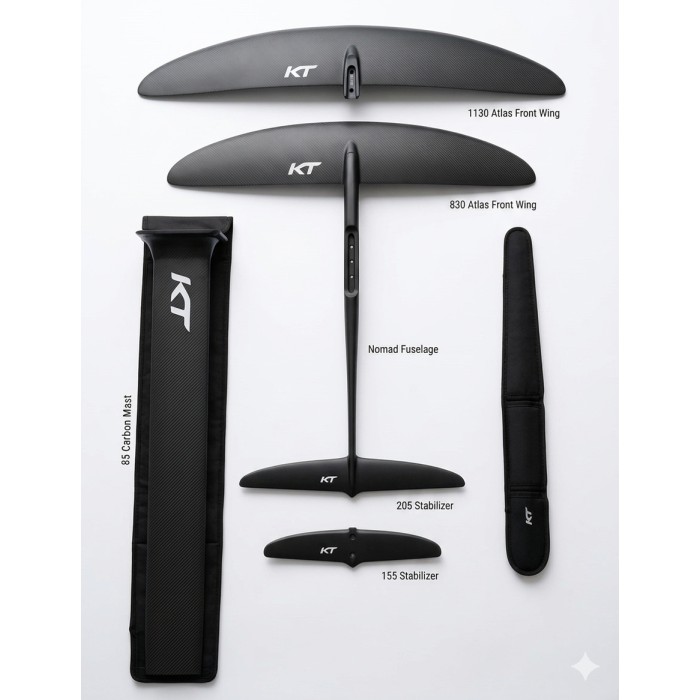 KT foil complet avec 2 wing set nomad 830 + atlas 1130