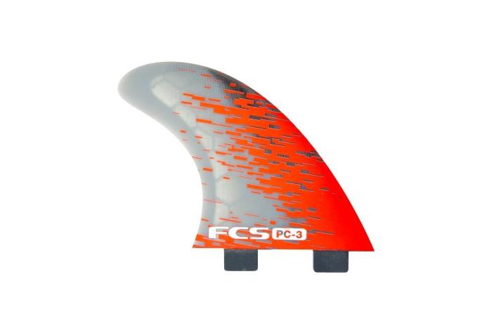 FCS PC-3 RED SMOKE TRI RETAIL FINS
