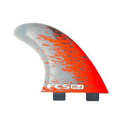 FCS PC-3 RED SMOKE TRI RETAIL FINS