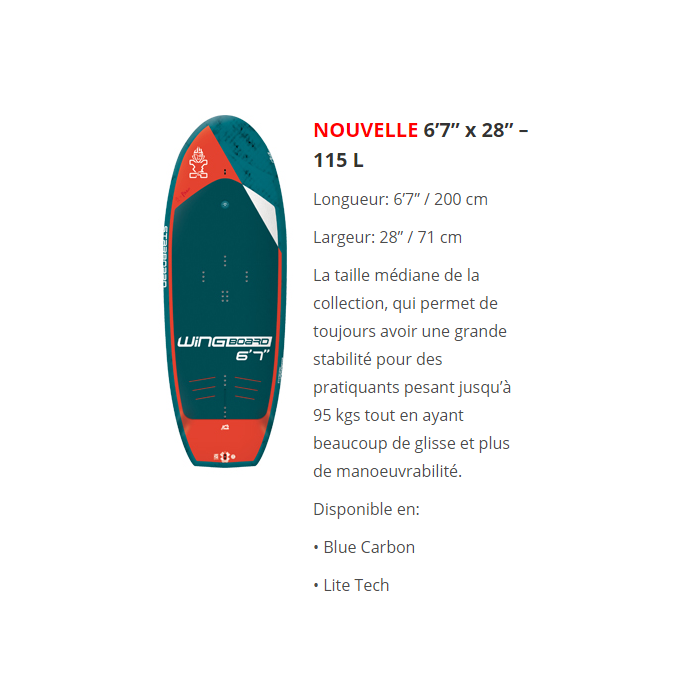 STARBOARD Wingboard blue carbon