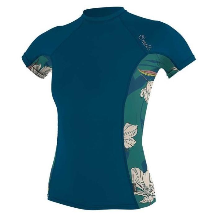 O'neill Side print femme manches courtes rash guard