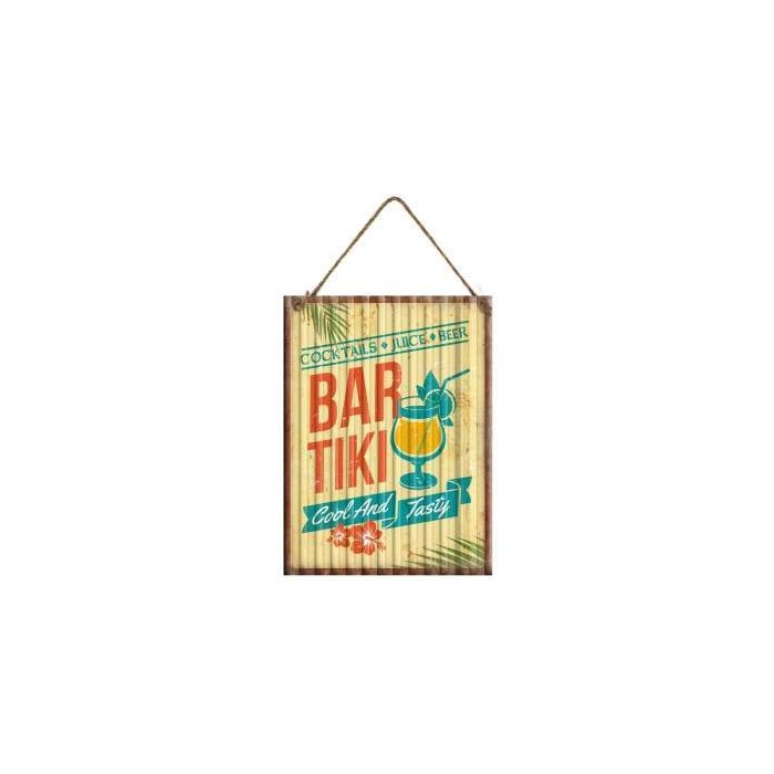 Plaque métal Tiki Bar