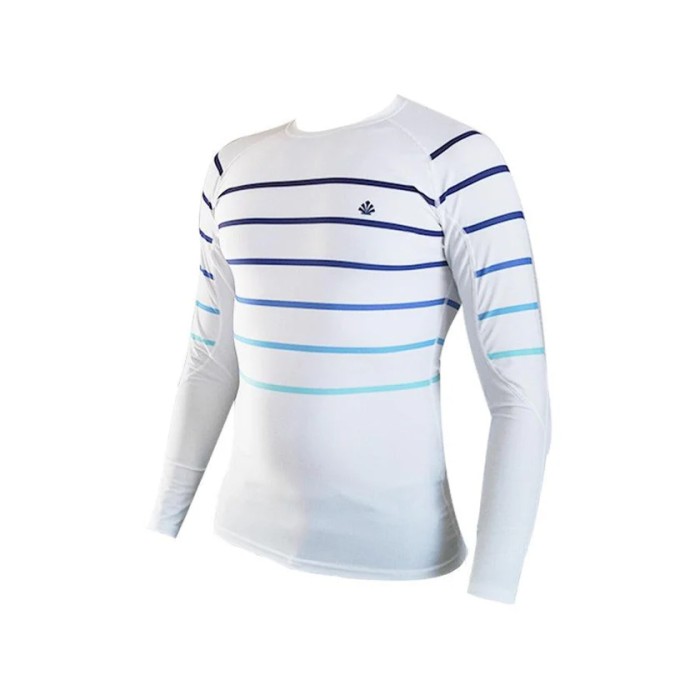 Saint Jacques Lycra Manche longue lines Blanc