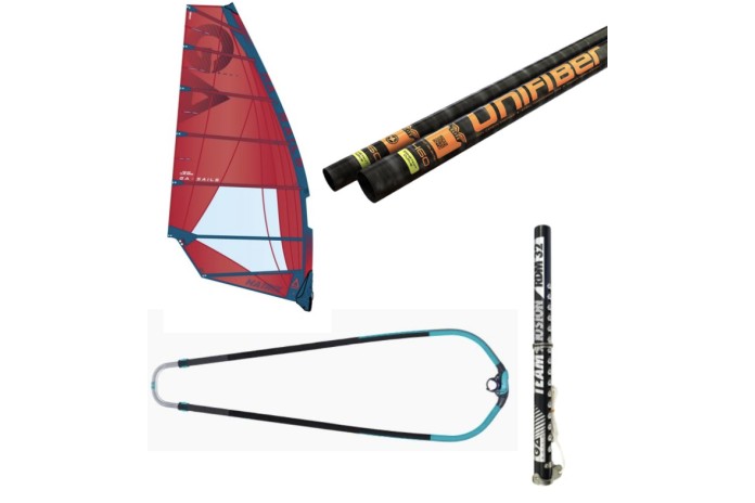 PACK GAASTRA Matrix  + DUOTONE Silver + UNIFIBER Elite C100 + GA Extension Alu