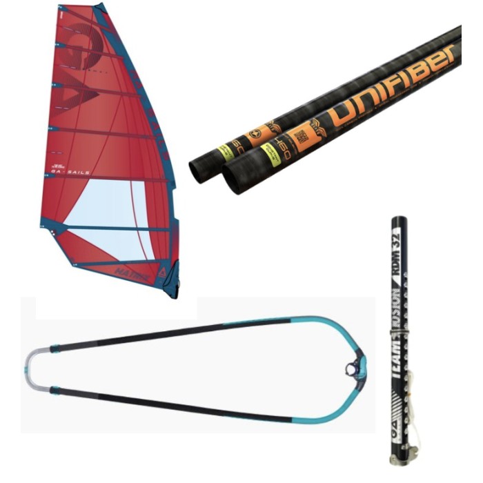 PACK GAASTRA Matrix  + DUOTONE Silver + UNIFIBER Elite C100 + GA Extension Alu